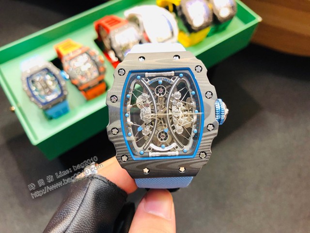 理查德米勒男士腕表 Richard Mille頂級版本RM53-01一體陀飛輪腕表  gjs2033